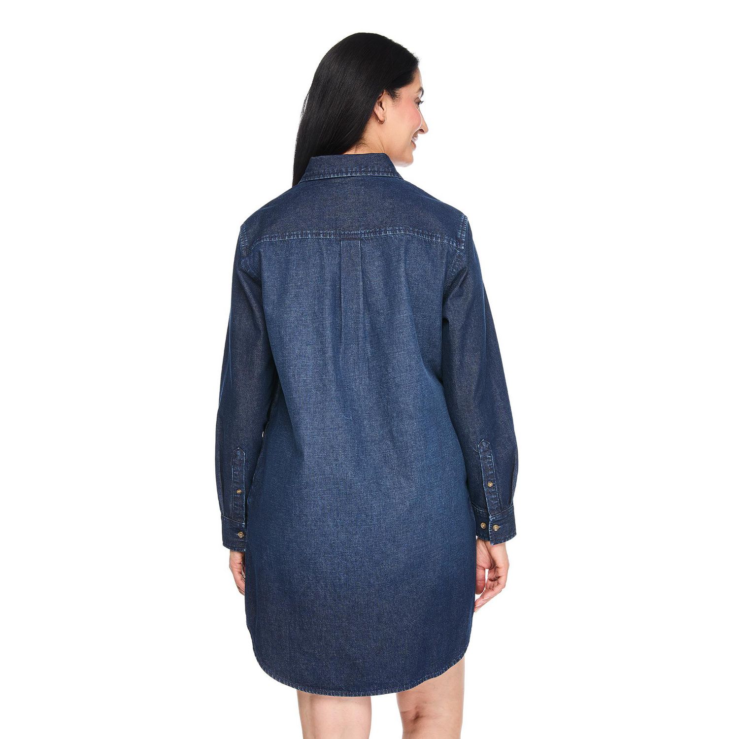 Robe-chemise en denim lavé Iyla pour femmes