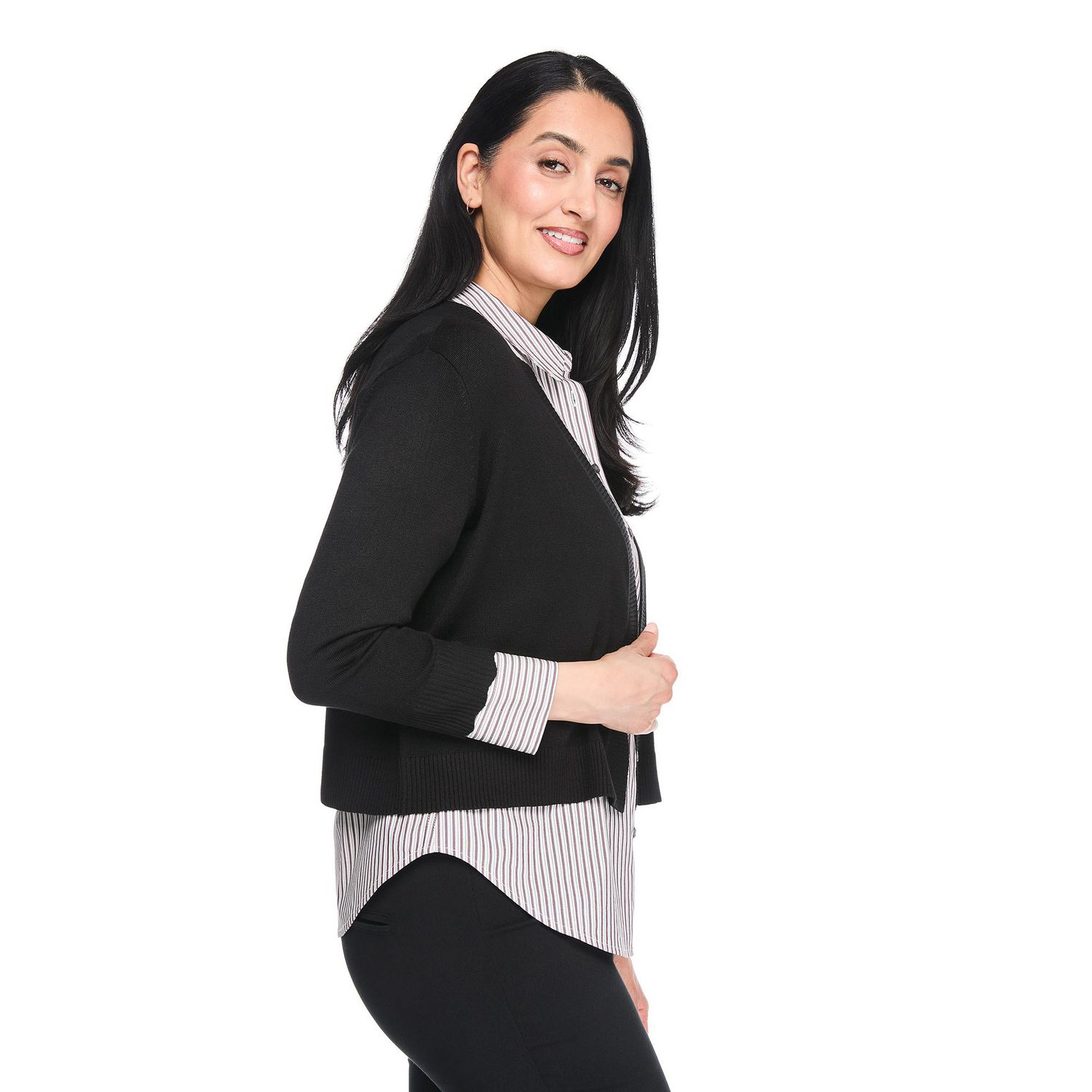 Veste courte en tricot à manches 3/4 Iyla pour femmes