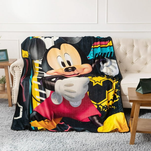 Plaid Polaire, Disney : Mickey Mouse [Matière : Polyester