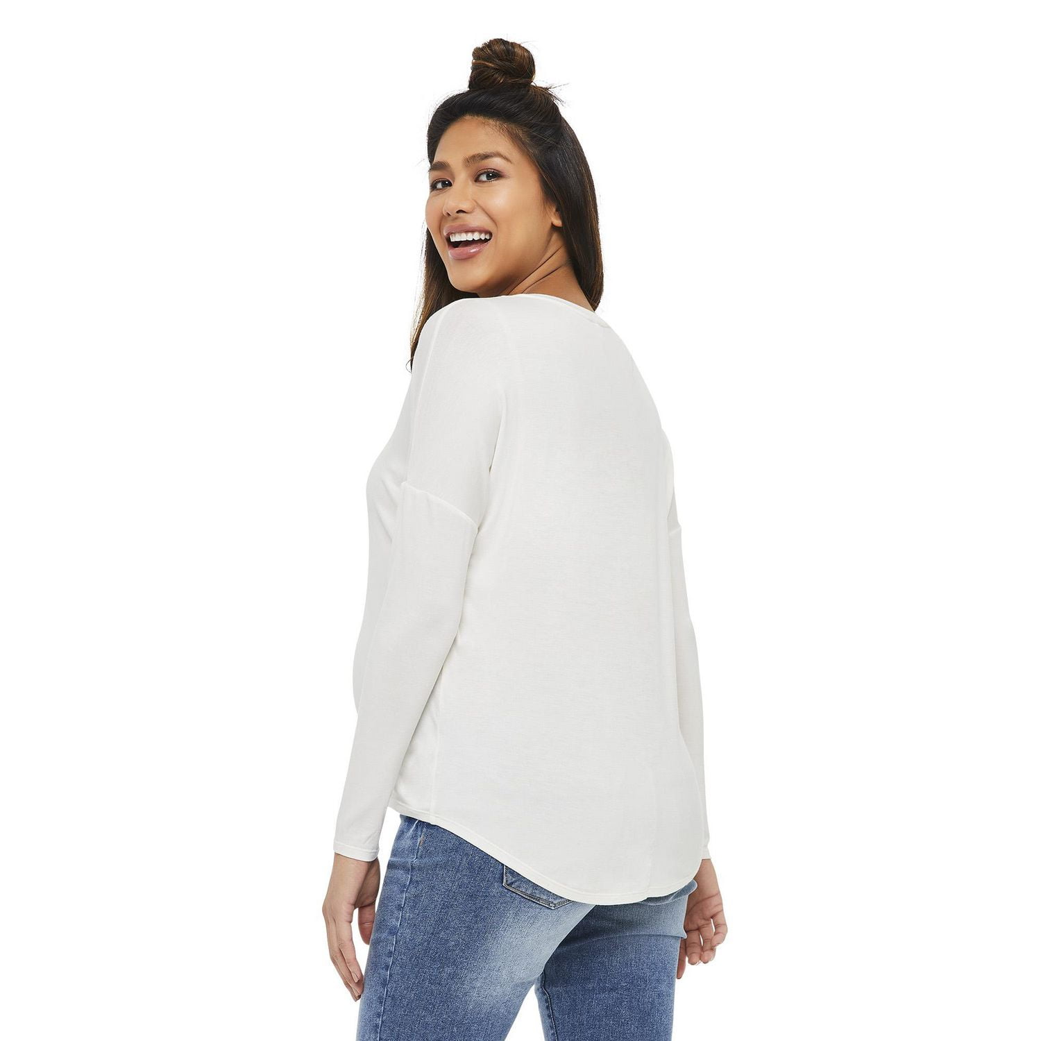 Paisley Sky Maternity Dolman Sleeve Top