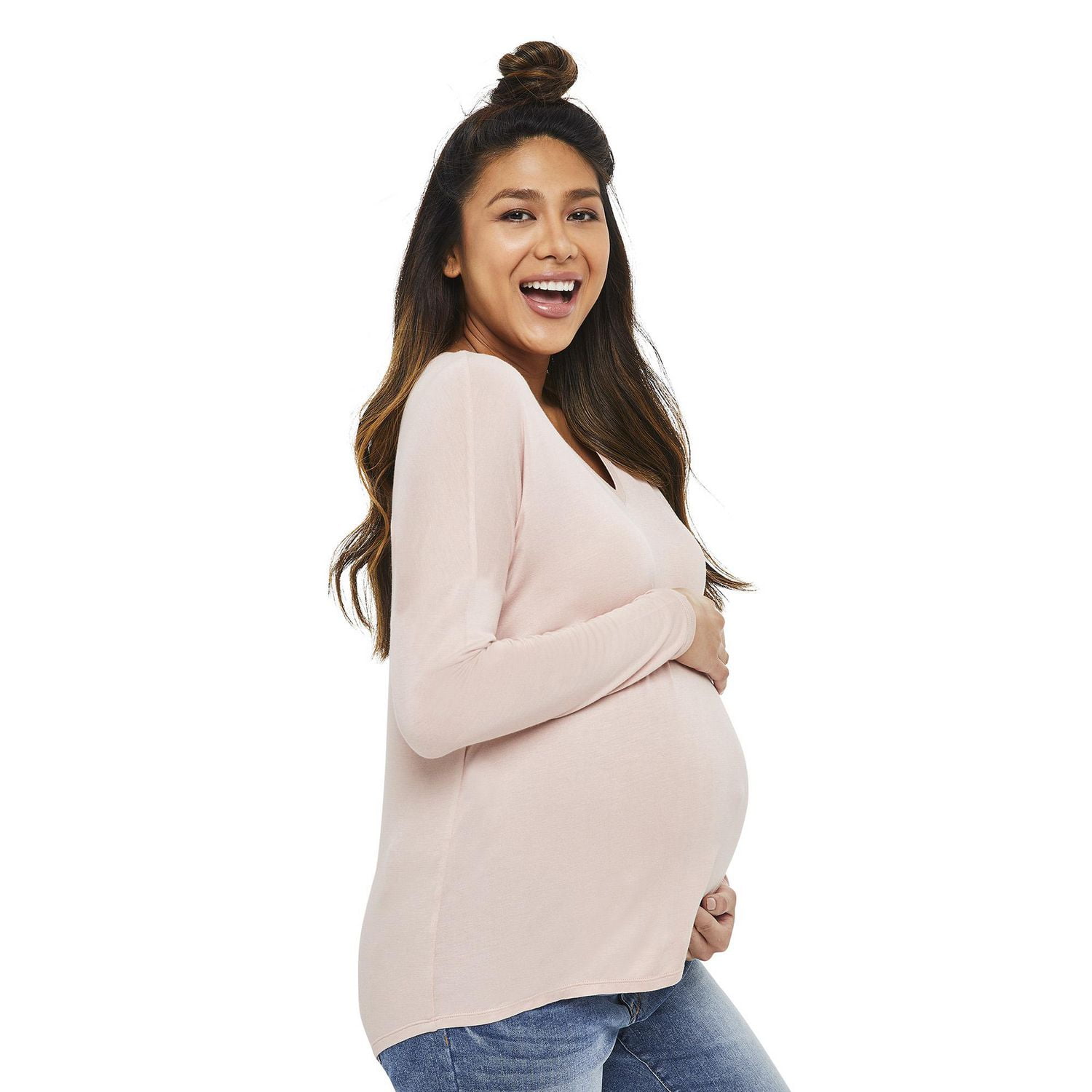 Paisley Sky Maternity Dolman Sleeve Top