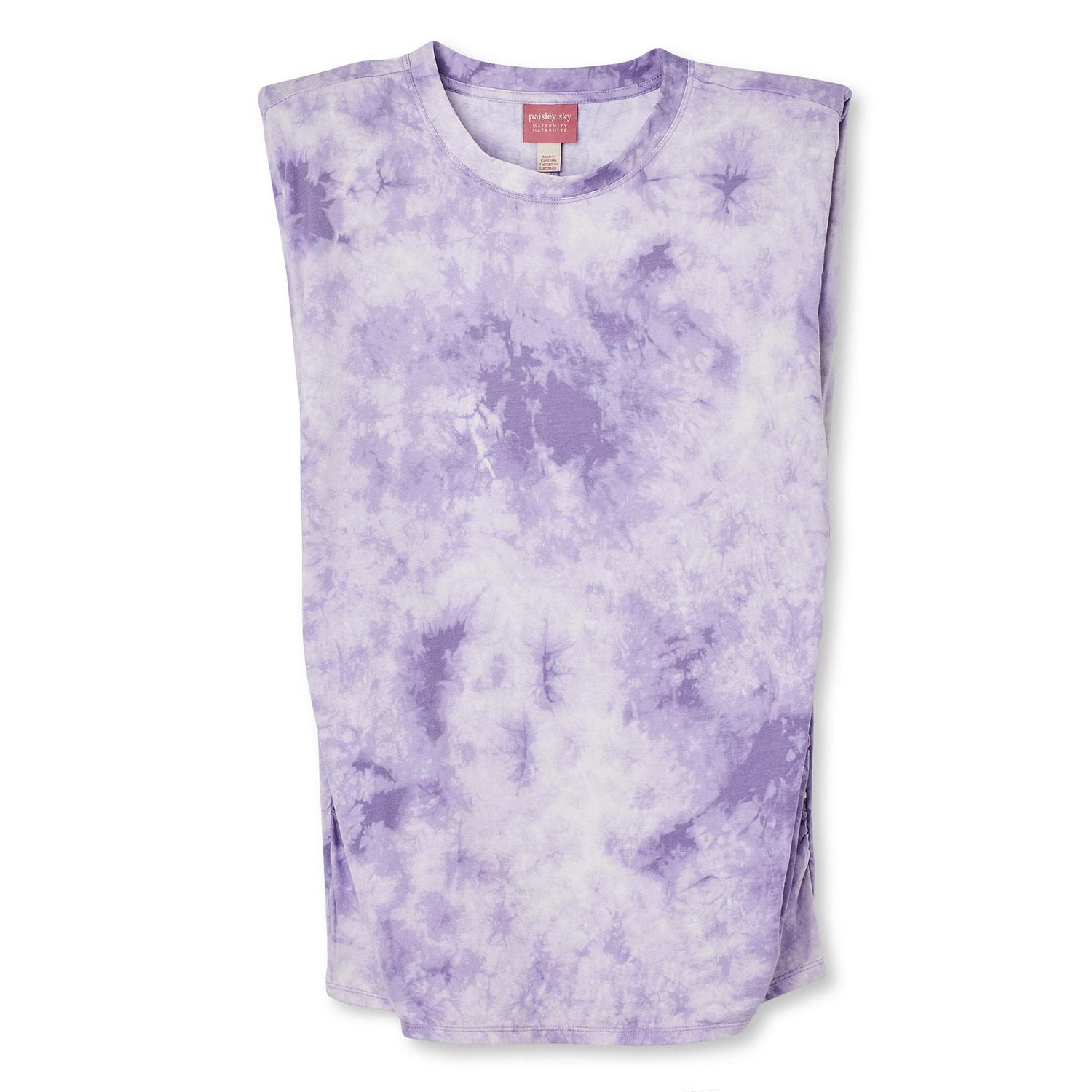 T-shirt imprimé sans manches avec épaulettes Paisley Sky Maternité