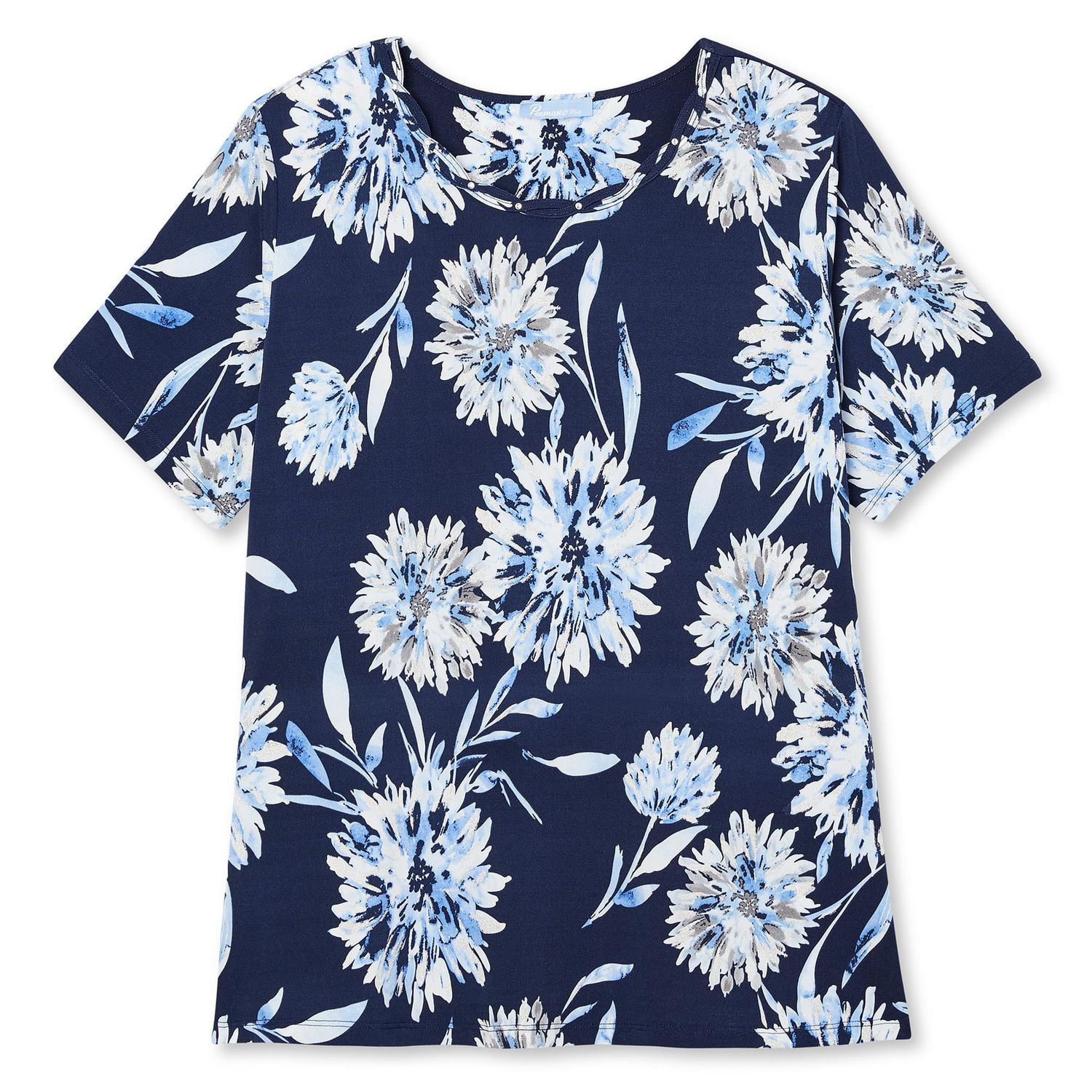 Penmans Plus Women's Short Sleeve Tee with Bling