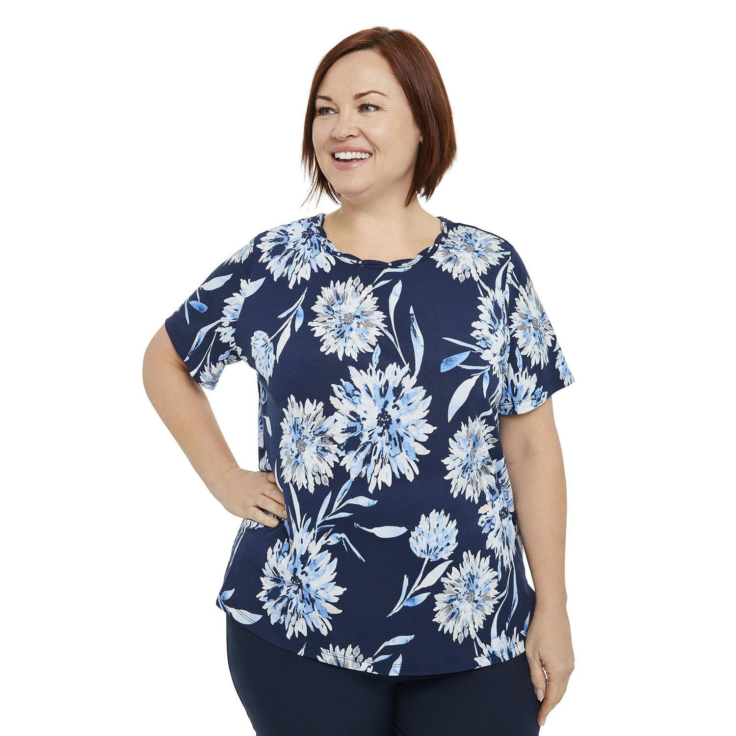 Penmans Plus Women's Short Sleeve Tee with Bling