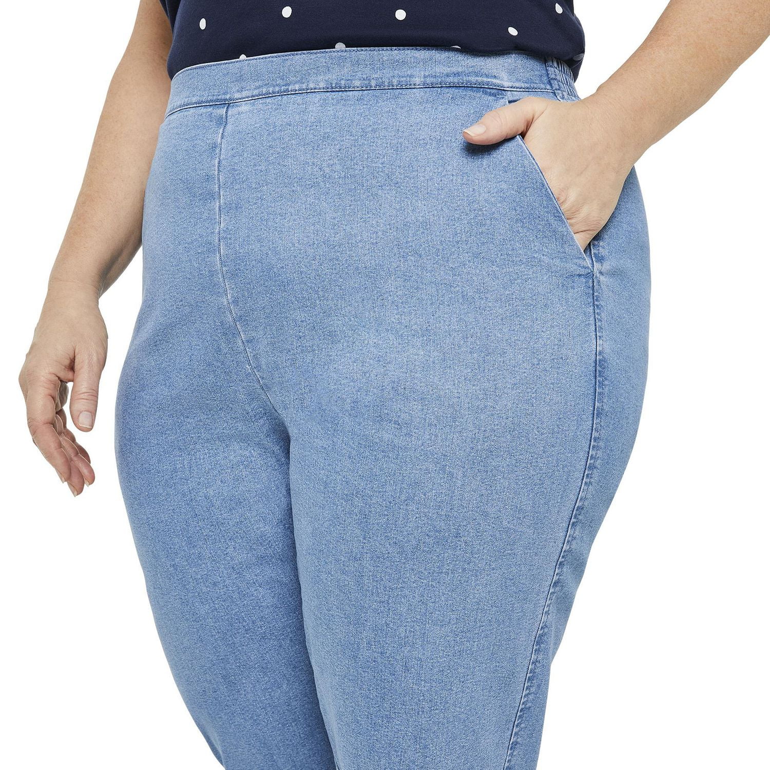Pantalon enfilable en denim Penmans Plus pour femmes