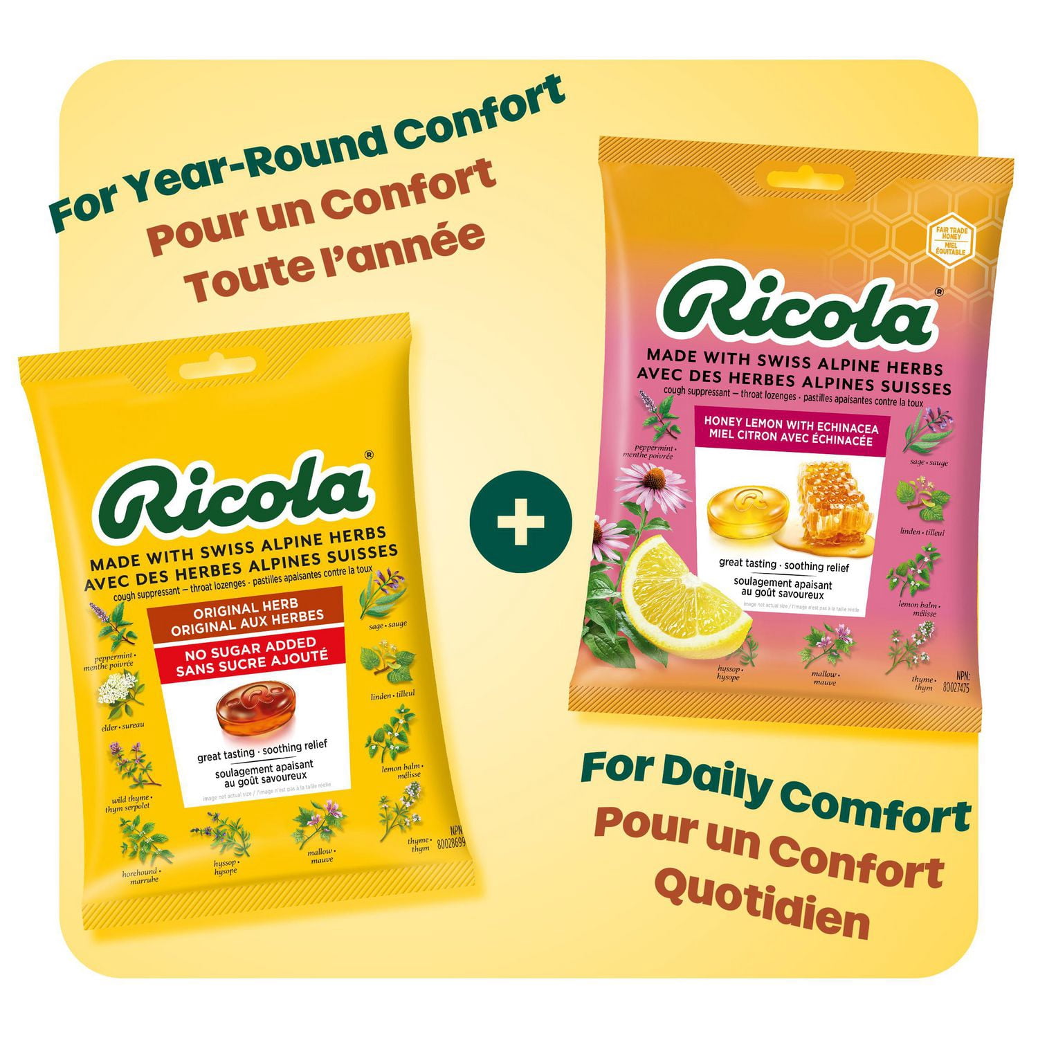 rico Ricola Cough Suppressant Throat Lozenges Cherry - 9 ea | Zehrs
