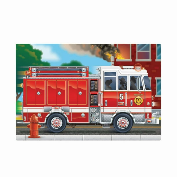 Puzzle géant camion de pompiers Melissa & Doug