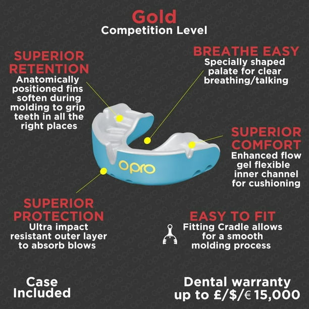 OPRO Self-Fit Gold Level Mouthguard 