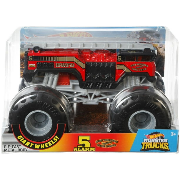 Hot Wheels Monster Truck Échelle 1:24 5 Alarm N° 2 