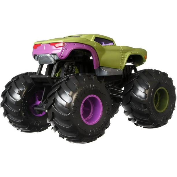 Véhicules jouets Monster Trucks Hot Wheels en métal moulé sous pression ​et  à l'échelle 1:64 pour les enfants de 3 ans et plus 