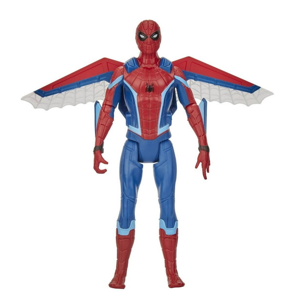 Spider-Man: Far From Home Figurine articulée jouet de 15 cm Série concept  Spider-Man costume ailé avec ailes déployables 