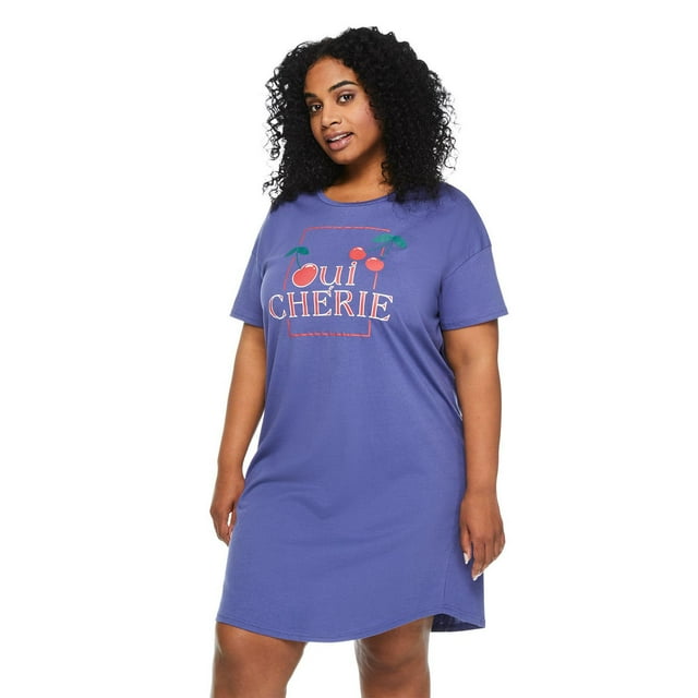George Plus Women's Crew Neckline Nightshirt