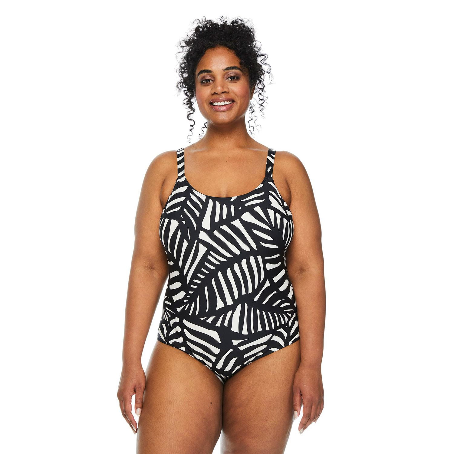 George Women's Plus Swimsuit 1-Piece, Sizes 1X-3X
