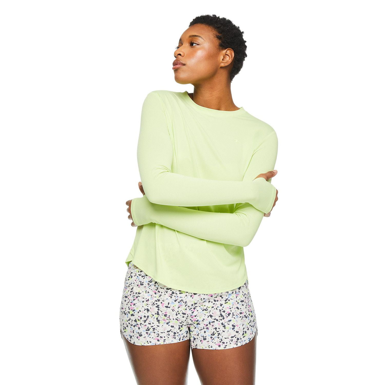 T-shirt à manches longues Athletic Works pour femmes