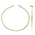 thumbnail image 4 of Quintessential Sterling Silver Gold Plated  Open End Bangle W/ Love Knot Ends, 4 of 5