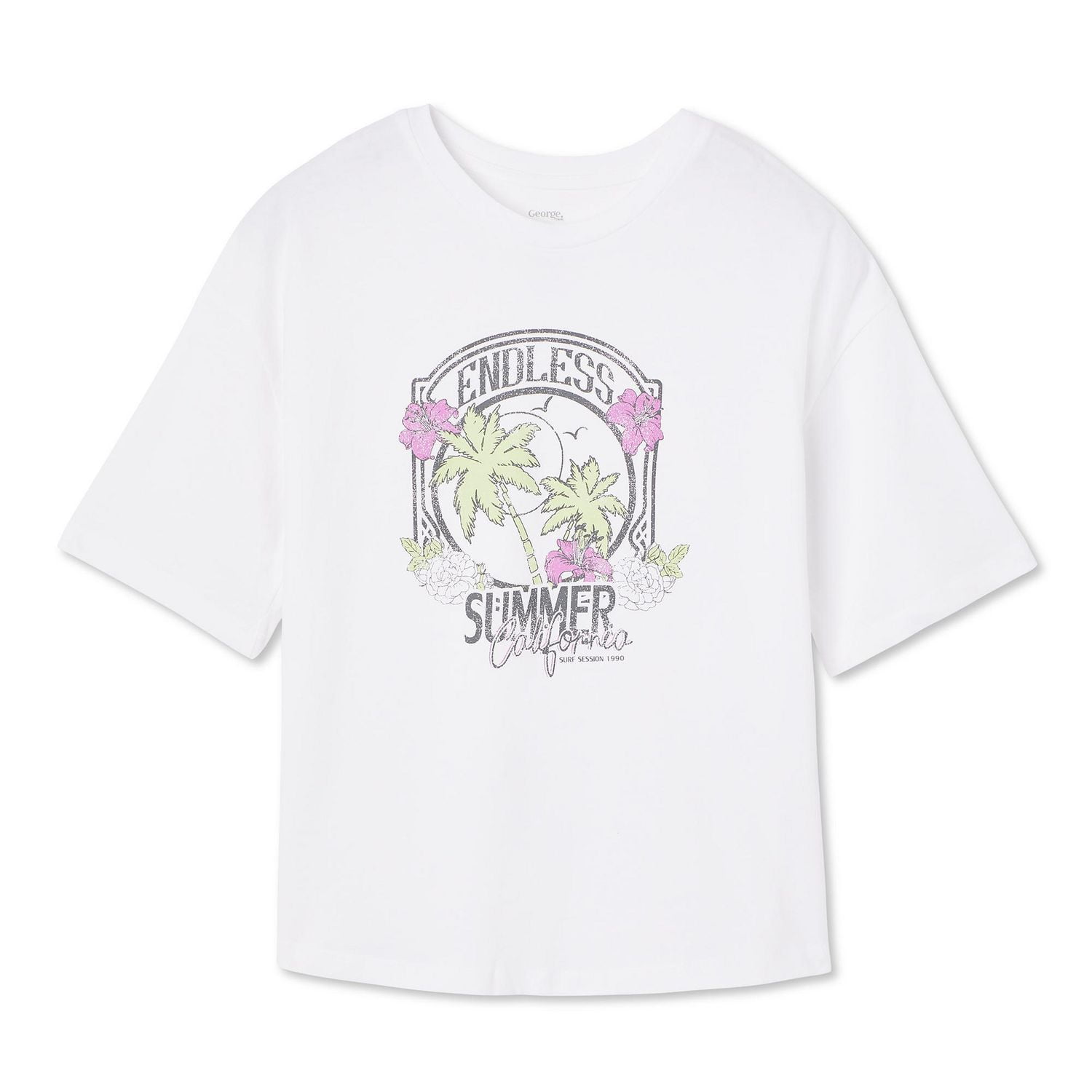 T-shirt surdimensionné à coupe carrée George pour filles