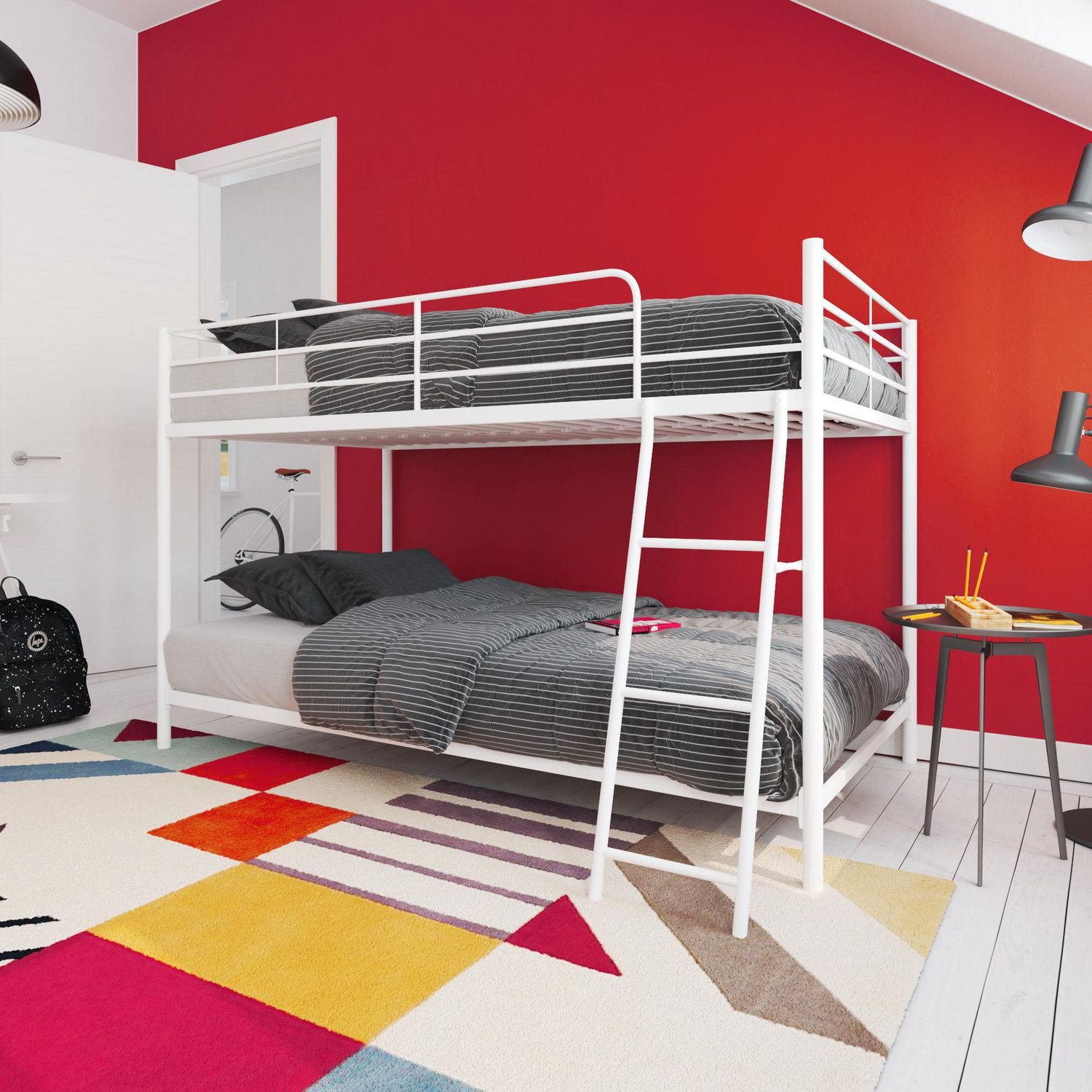 Small space twin over twin bunk clearance bed