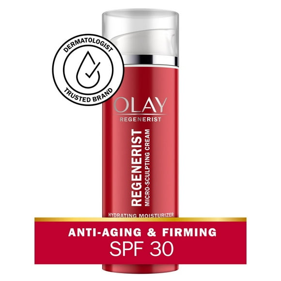 Olay Regenerist Micro-Sculpting Cream Face Moisturizer with SPF 30 Broad Spectrum, 50 mL