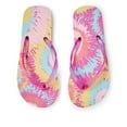 thumbnail image 2 of George Girls' Tie Dye Flip Flops, 2 of 2