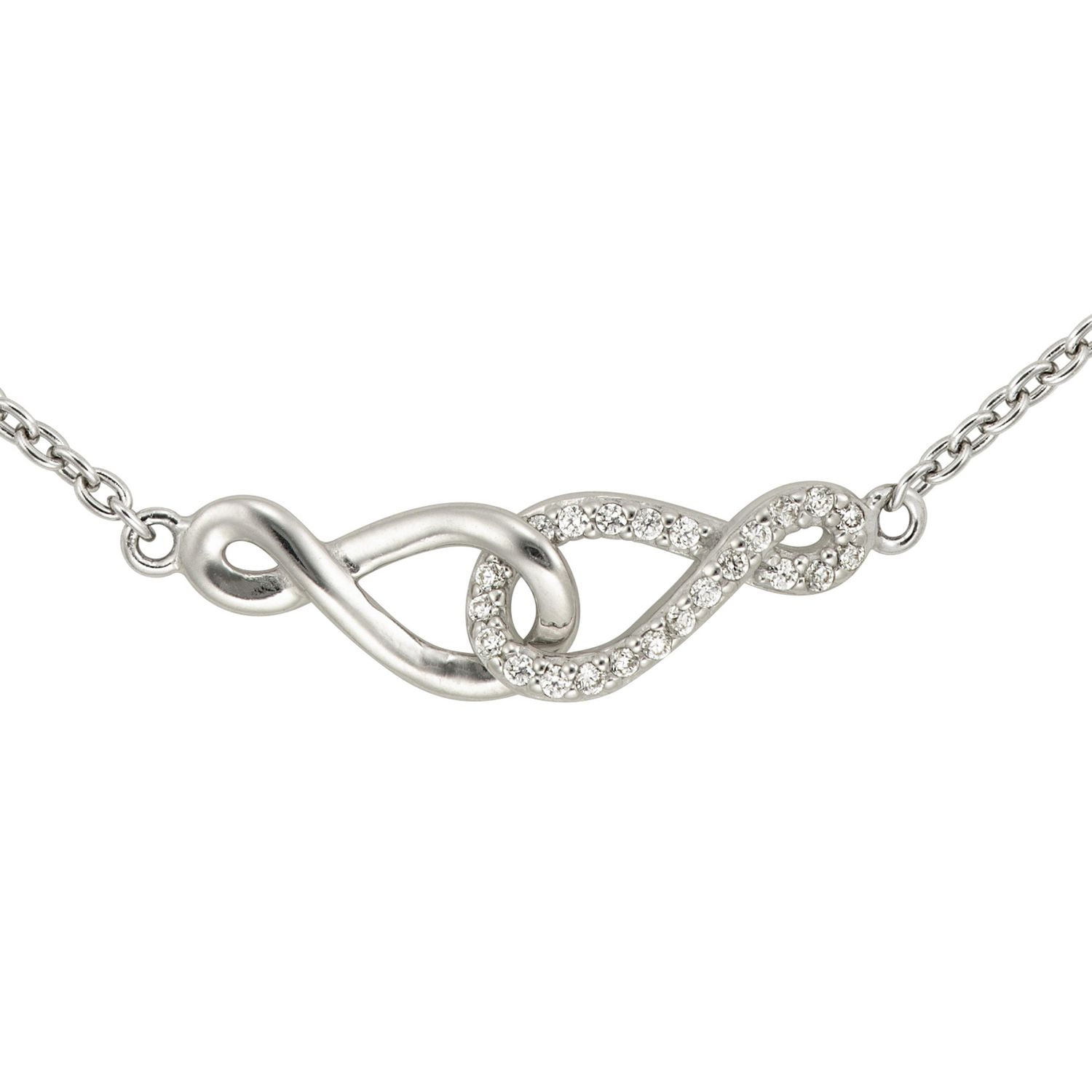 Quintessential Sterling Silver Infinity Bracelet