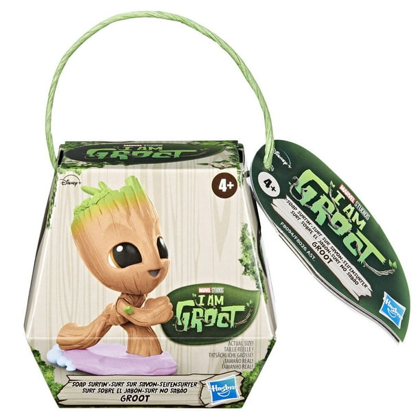 Marvel I Am Groot Collection, mini figurine Groot dans son bain, jouet de  super-héros, jouets Marvel