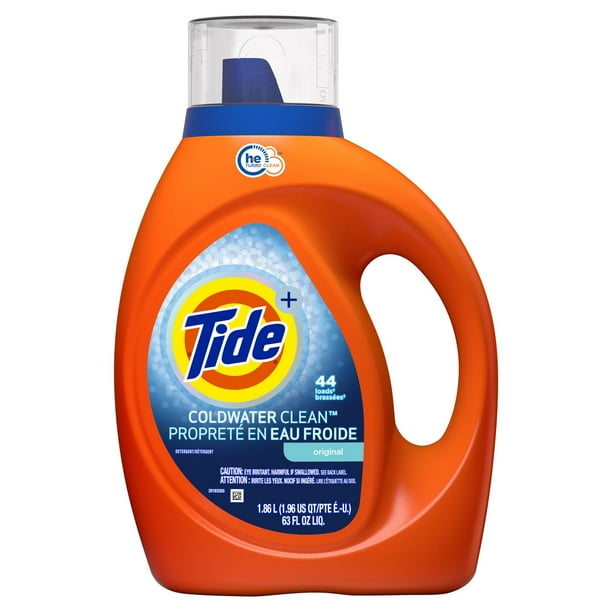 Tide Coldwater Clean Fresh HE Turbo Clean Liquid Laundry Detergent, 1 ...