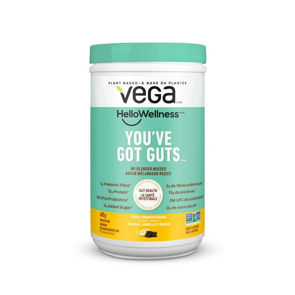 Vega Hello Wellness You’ve Got Guts Protein Powder Choco Cinnamon Banana