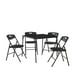 Cosco - Ensemble de table et chaises pliantes, 5 pièces, noir – image 1 sur 2