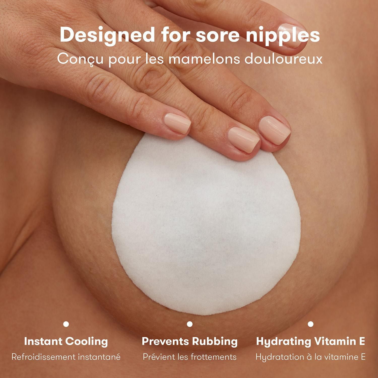 Frida Mom - Nursing Pads, Cooling Hydrogel Nipple Pads for Hydration and Soothing Sore Nipples, Breastfeeding Essentials, 8ct, 8 count