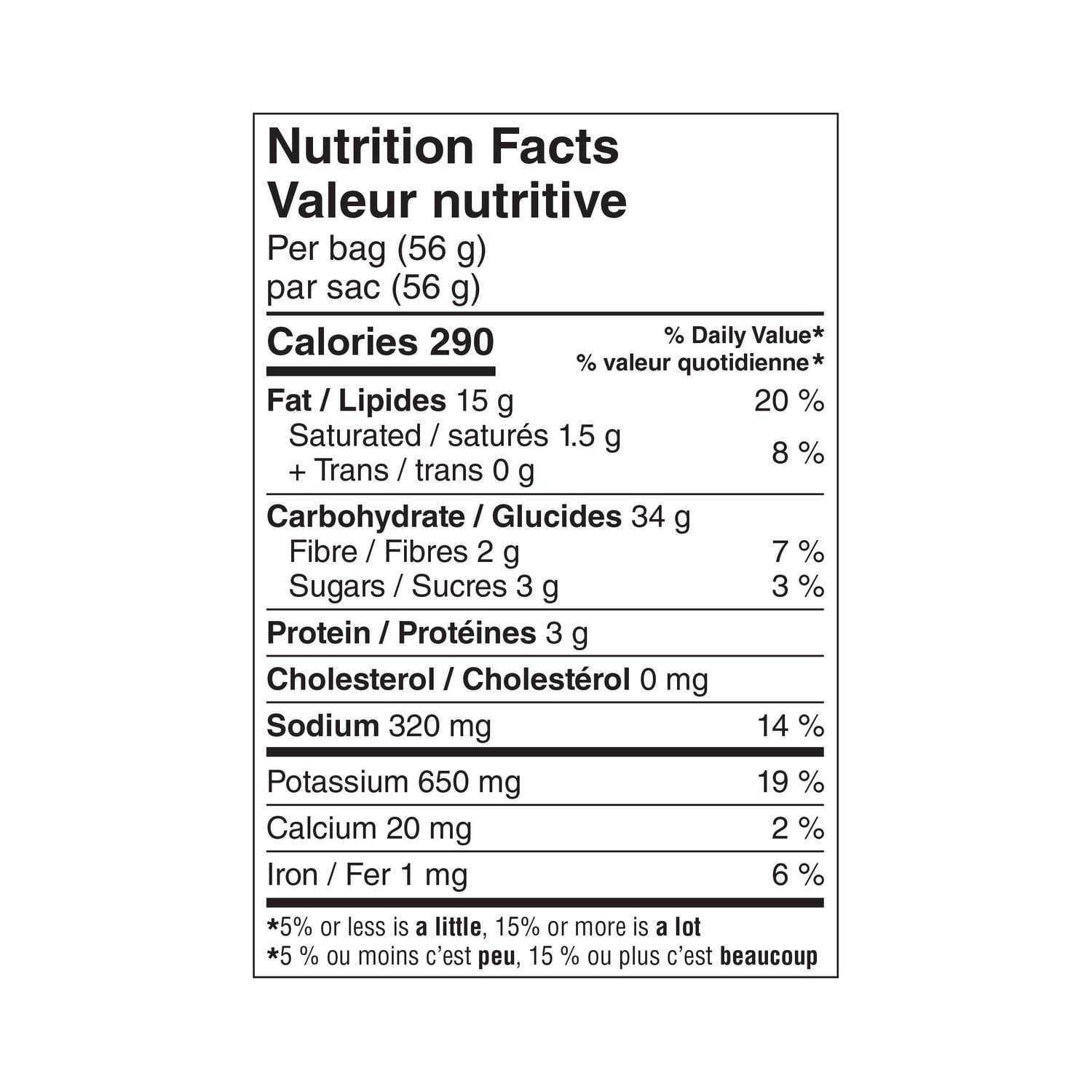 Great Value Barbecue Flavoured Potato Chips, 56 g
