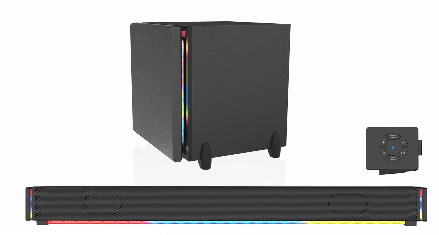 Sylvania 37" Bluetooth Detachable Sound Bar with Wireless Subwoofer