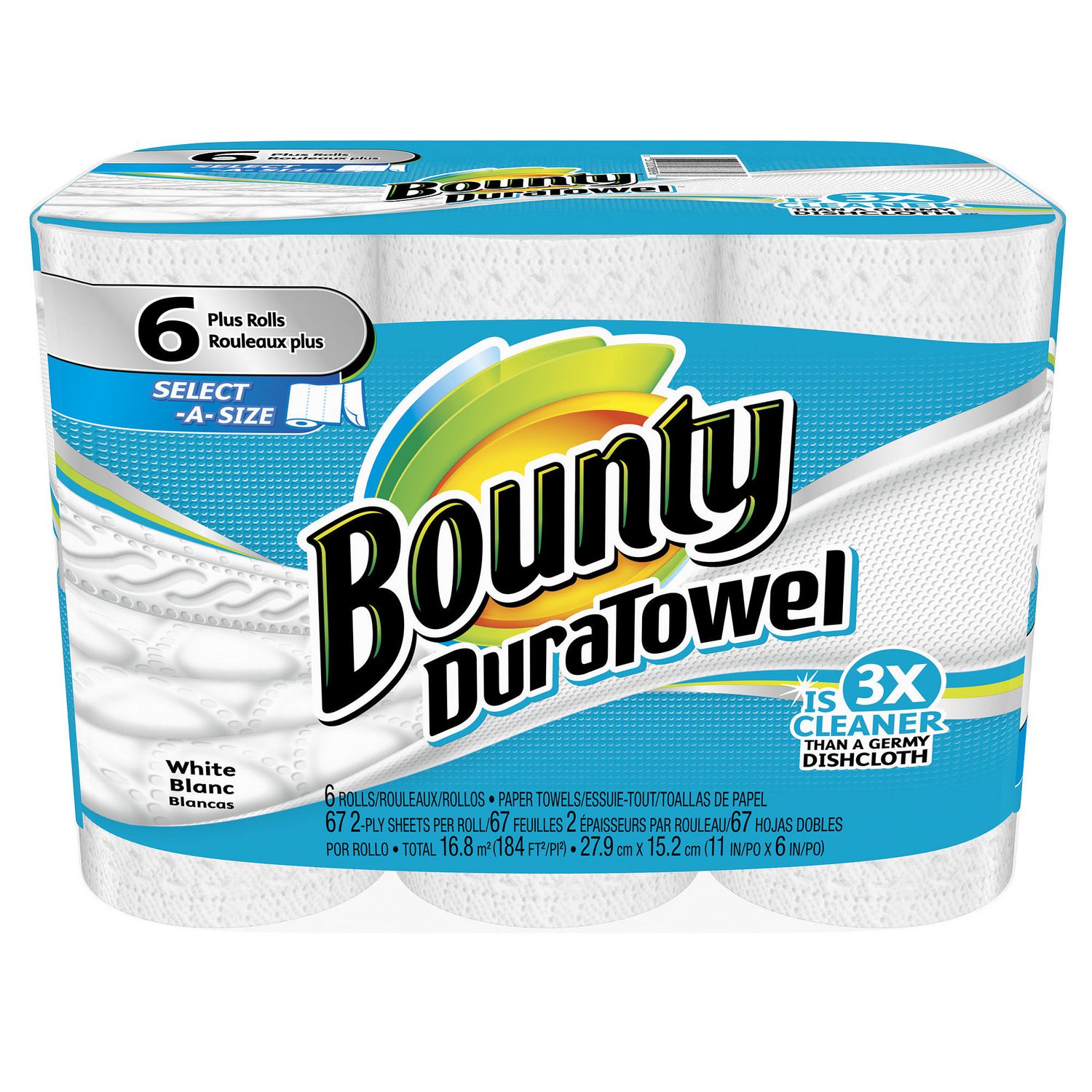 Bounty Duratowel SelectASize White Paper Towels Walmart Canada