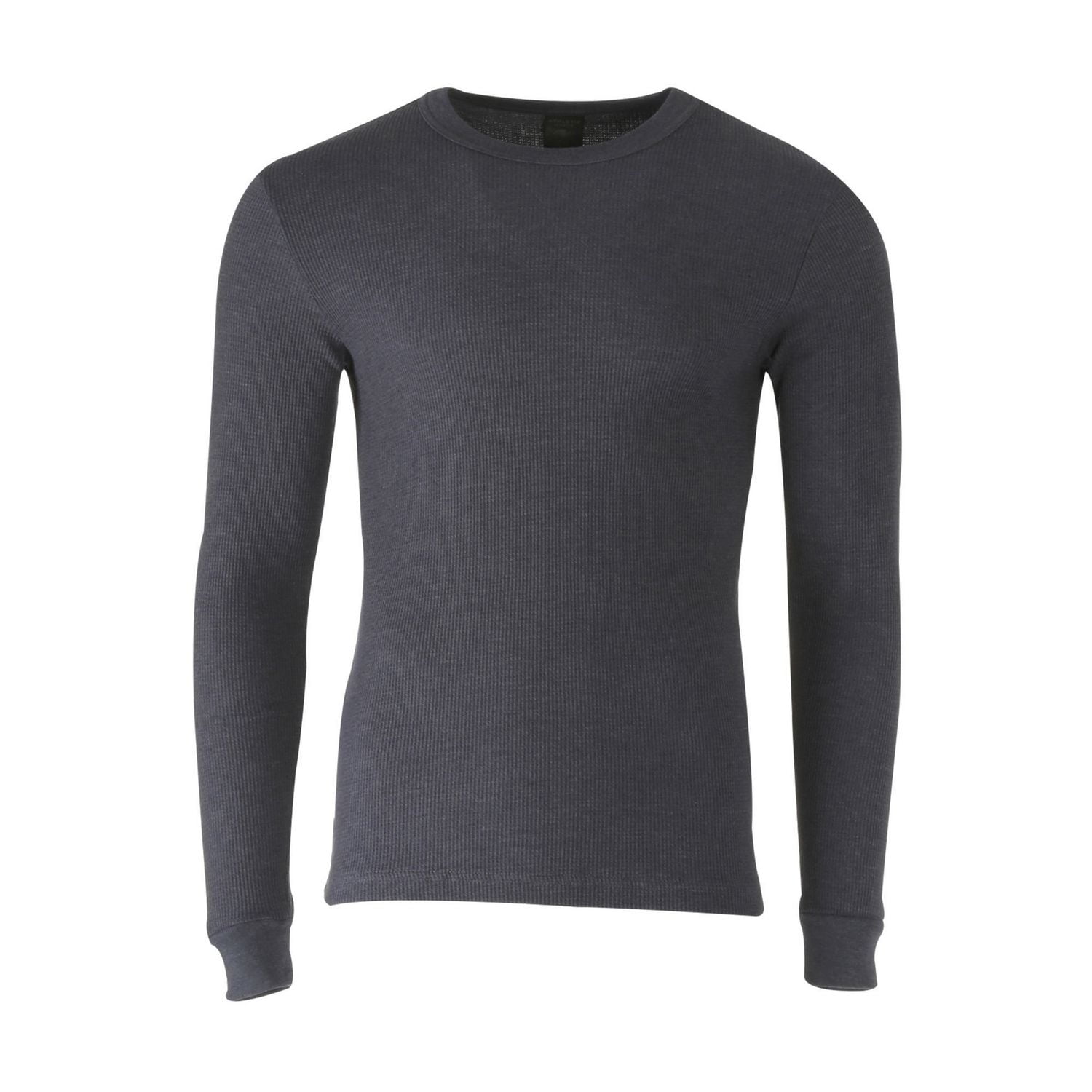 Traders Grey Waffle Knit Thermal T-Shirt - Lowes Menswear