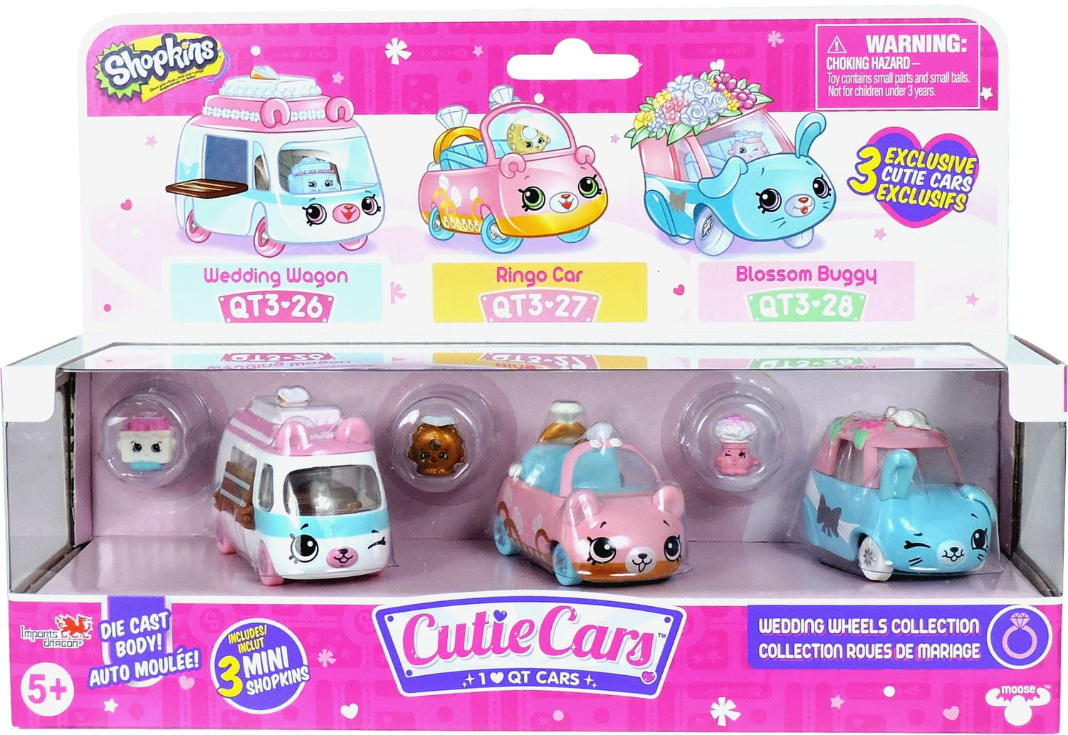 Shopkins Cutie Cars Season 3 3 Pack Assorted Walmart