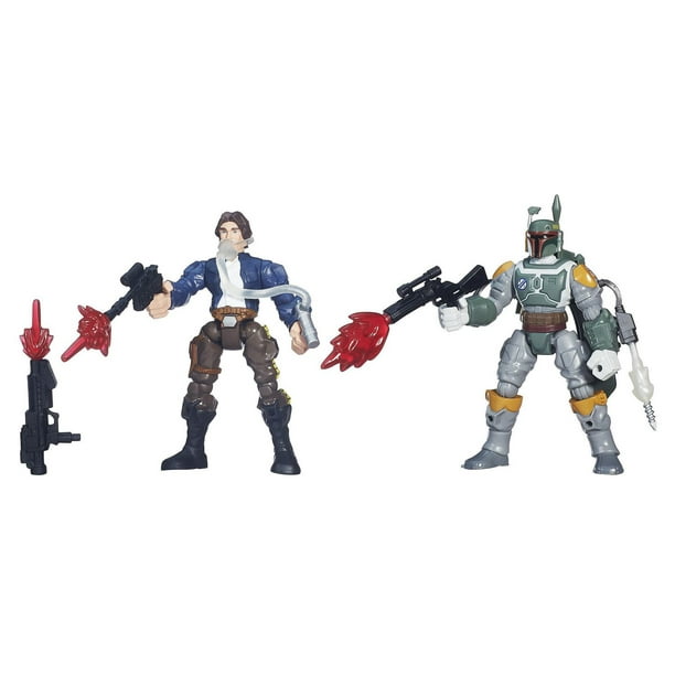 Star Wars Hero Mashers Figurine Han Solo contre Boba Fett
