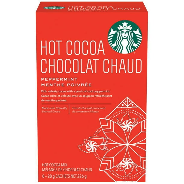 Starbucks® Chocolat Chaud Moka à la menthe poivrée 8 unités