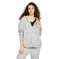 thumbnail image 1 of No Boundaries Women's Oversized Zip-Up Hoodie, 1 of 6