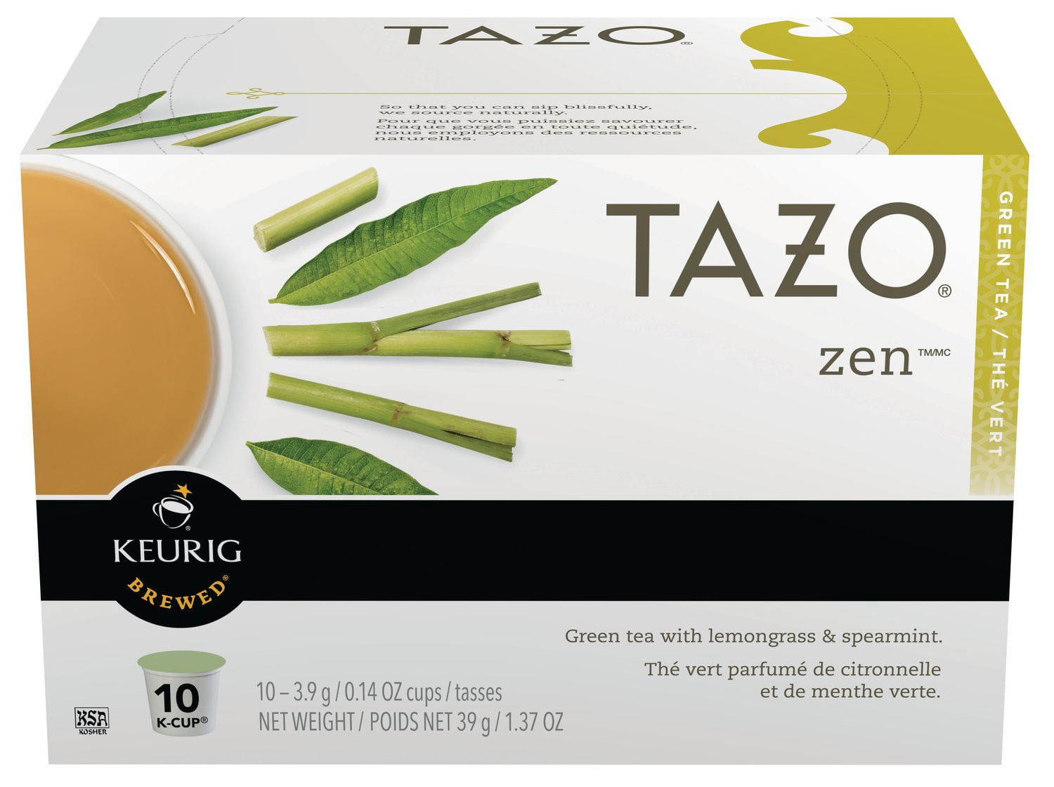 Starbucks TAZO Tazo Zen Green Tea with Lemongrass & Supermint Walmart