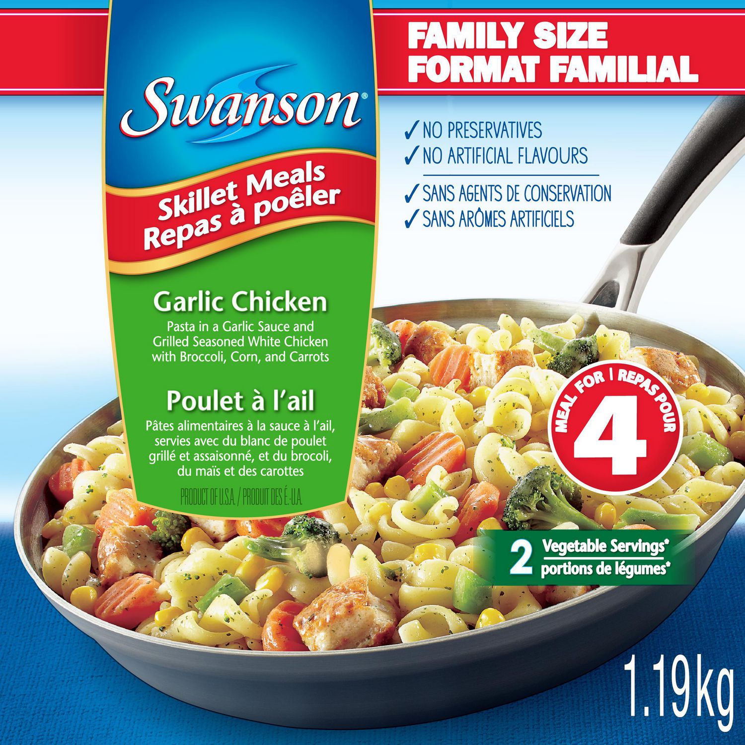 Swanson Skillet Meals Garlic Chicken Walmart Canada   6000199890062 