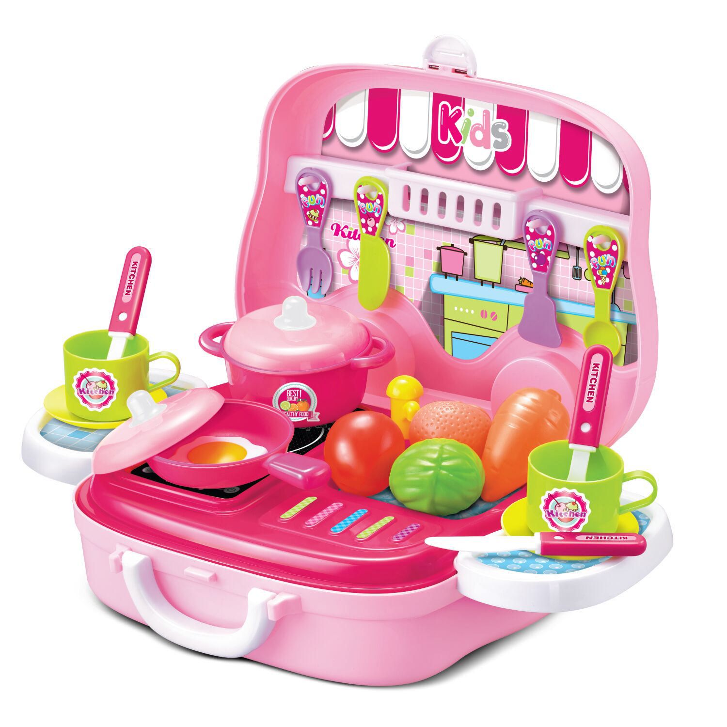 Toy Chef Children’s Portable Mini Toy Kitchen Set | Walmart Canada