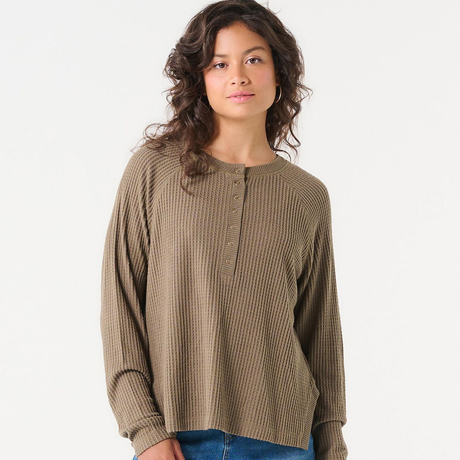 DV SNAP FRONT HENLEY