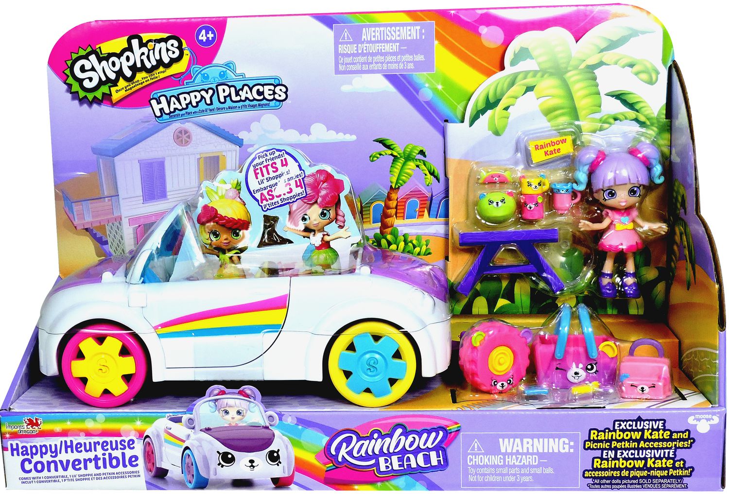 shopkins rainbow convertible