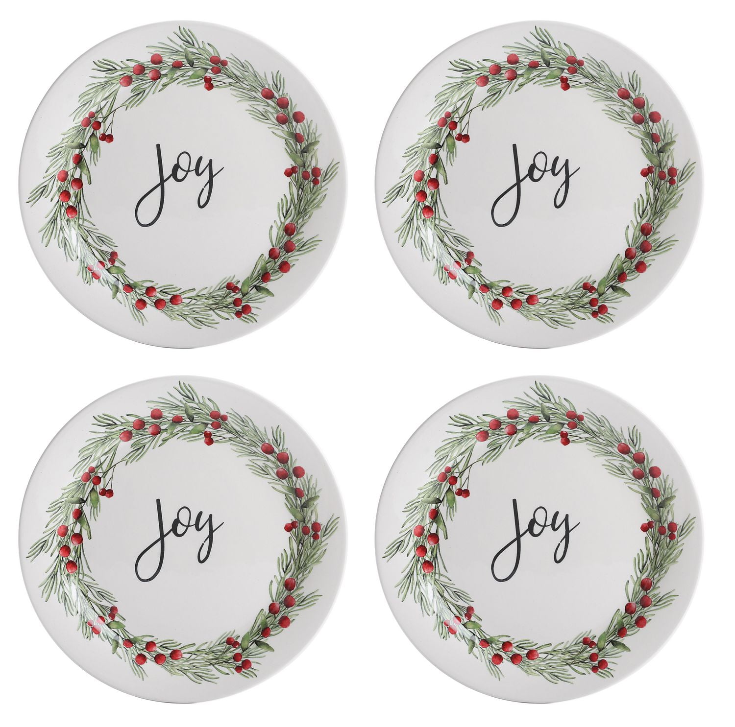 Holiday Time 9" Salad Plate, 4Piece Walmart Canada