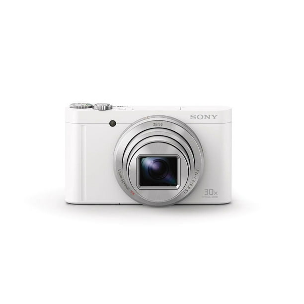 Appareil photo compact avec zoom optique 30x de Sony - DSCWX500W, blanc