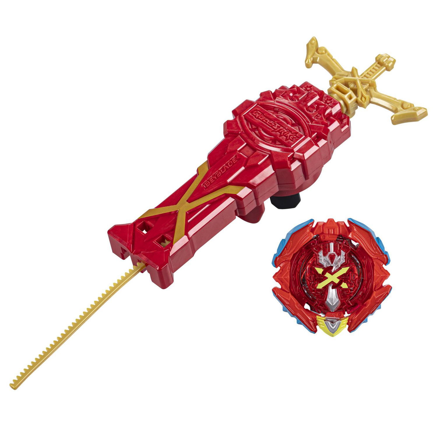 Beyblade Burst QuadStrike Xcalius Power Speed Launcher Pack Battle Game Set with Xcalius Launcher and Spinning Top Toy Walmart