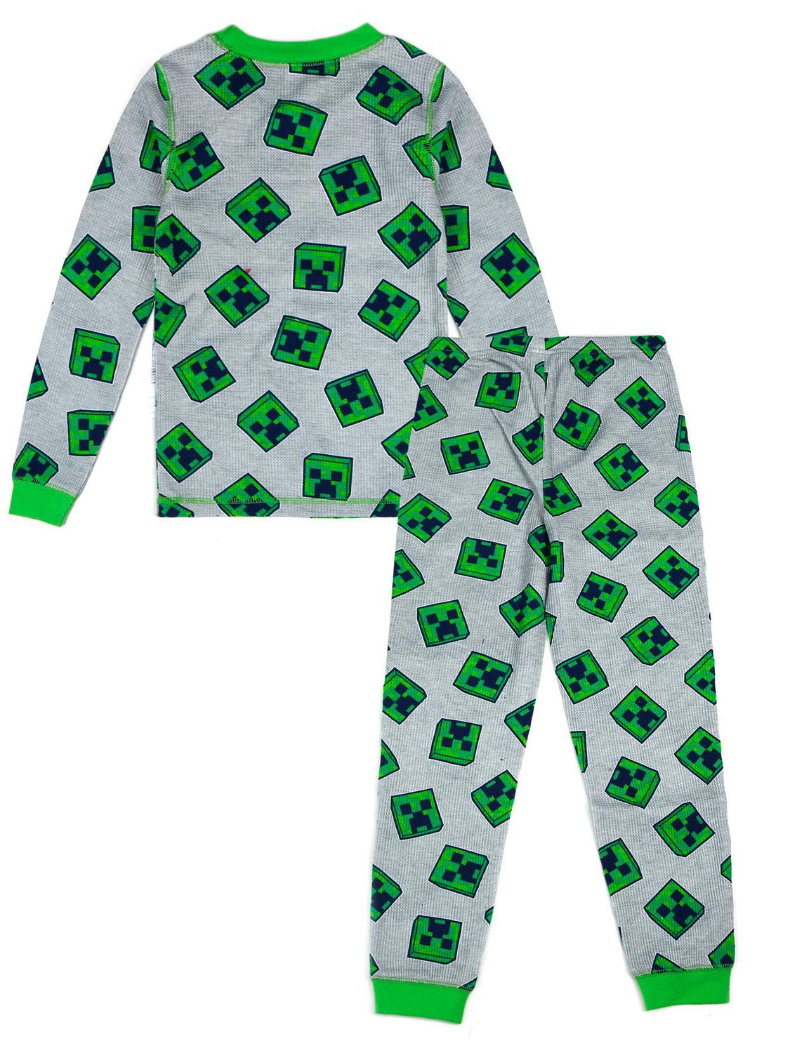 Ensemble de sous-vêtements thermiques deux pièces pour garçon de Minecraft