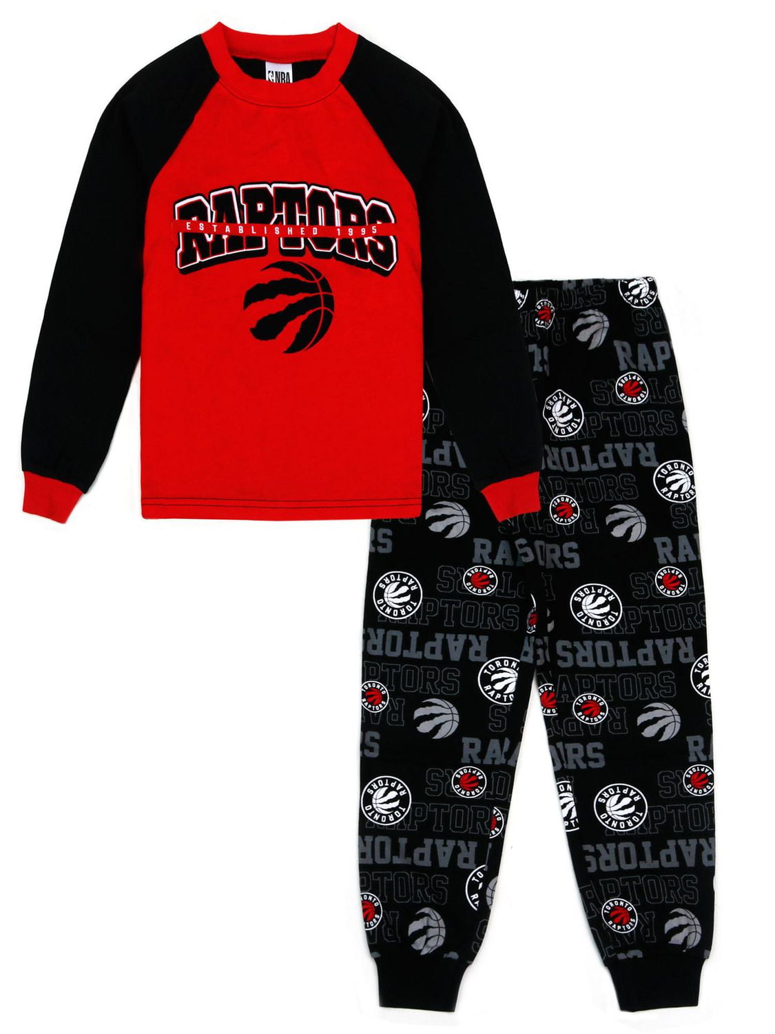 Toronto Raptors two piece pajama set for boys