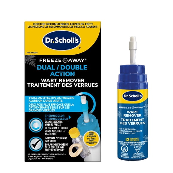 Dr. Scholl’s® Dual Action Freeze Away® Wart Remover, 12 Count Treatments
