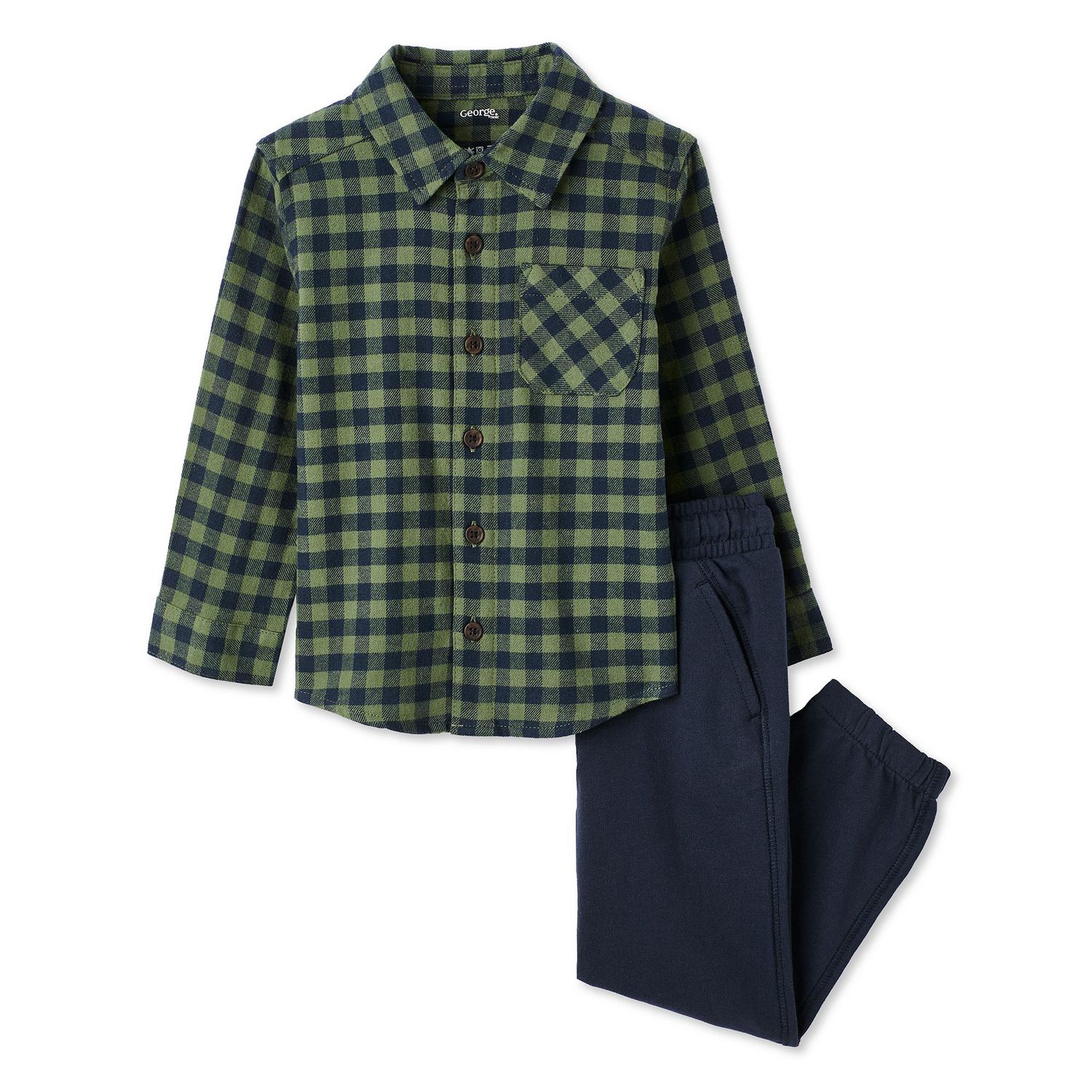 Ensemble 2 pièces en flanelle George pour petits garçons