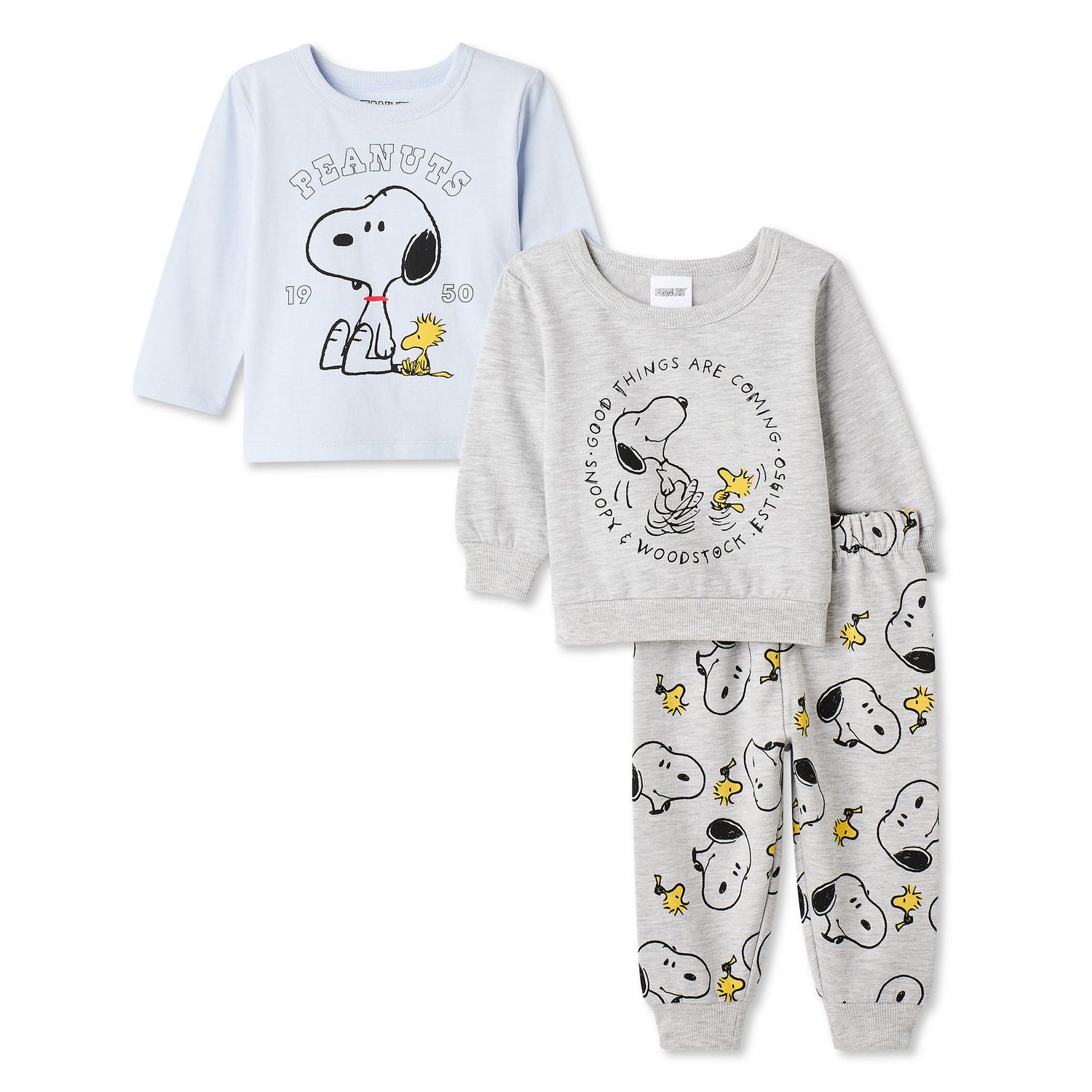 Peanuts Baby Boys' Three Piece Snoopy Set